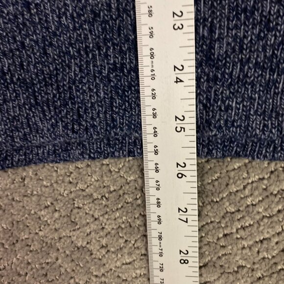 J. CREW Shawl Collar Sweater Men's Medium Lambswool Blend Knit Pullover Marled - Picture 9 of 9